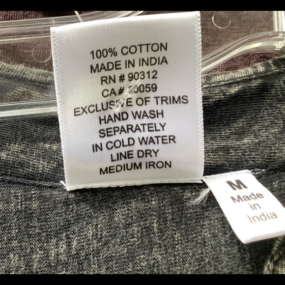 Long sleeve grey stonewashed tunic top - Picture 15 of 16